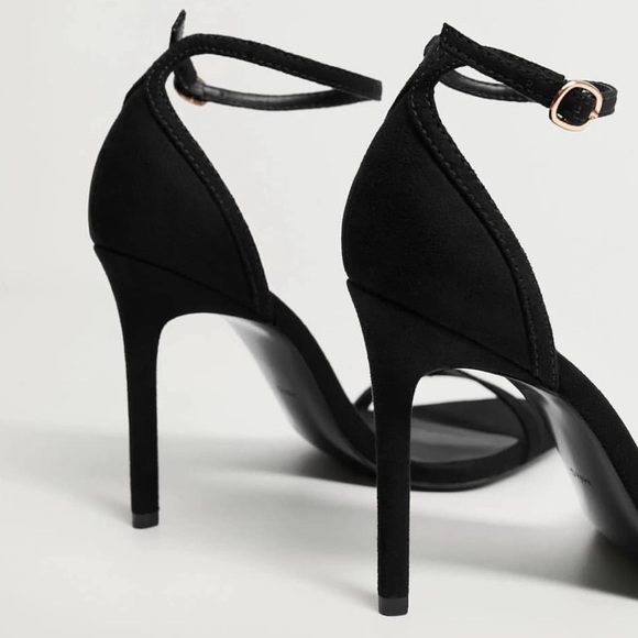 NWT Black Women’s Mango Suede Stiletto Heels 🐎 Sz 38! - Picture 2 of 9
